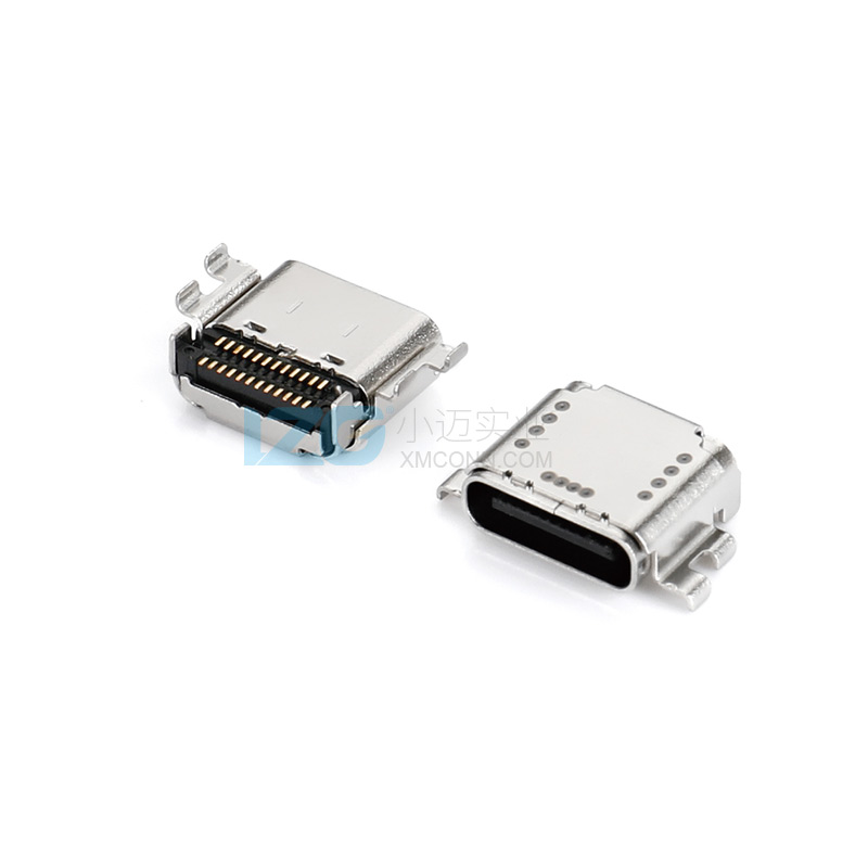 USB4.0 Type-C母座双壳双贴24Pin沉板CL8.21