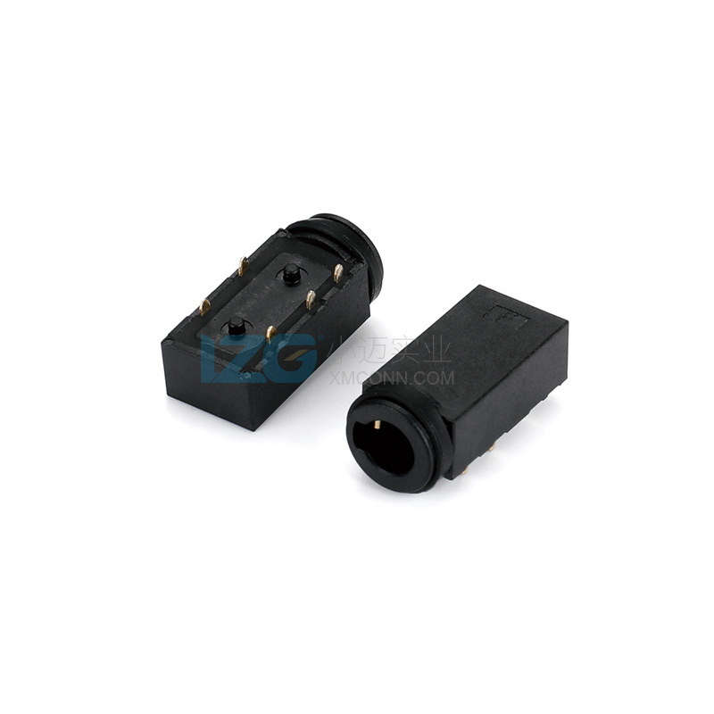 2.5mm防水耳机插座5PIN 插板音频插座连接器厂家