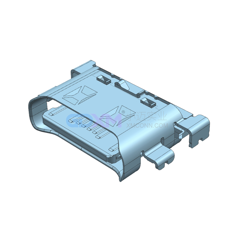 TYPE C母座 USB 16PIN 沉板四脚