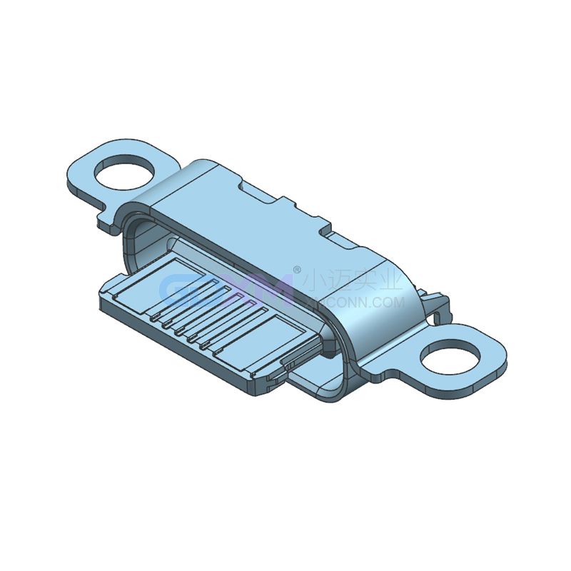 TYPE-C母座 USB 16PIN 沉板 带锁孔