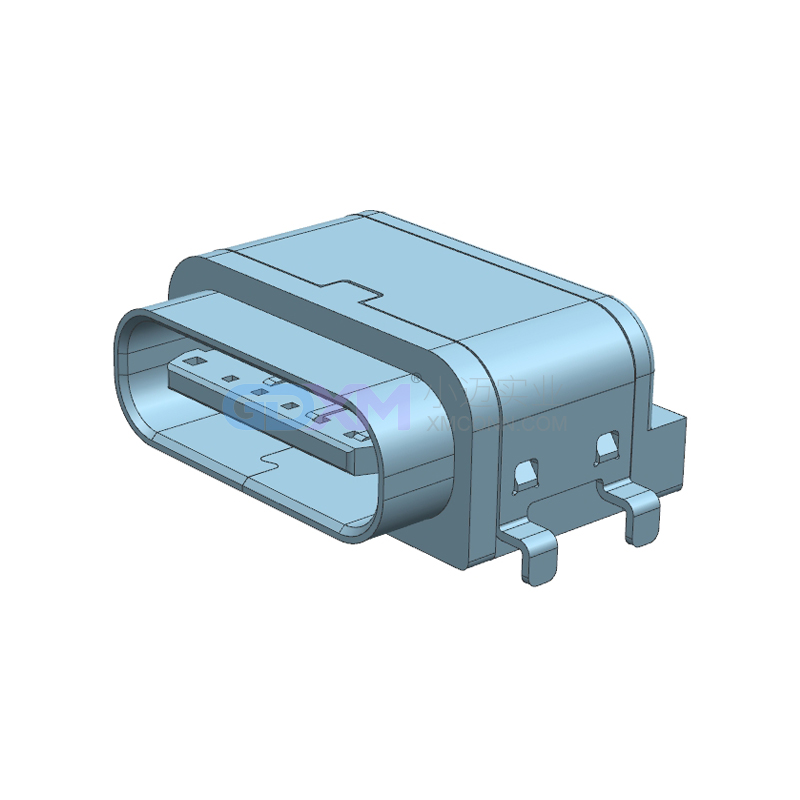 <b>TYPE-C母座 USB 6PIN 防水型 沉板四脚款</b>