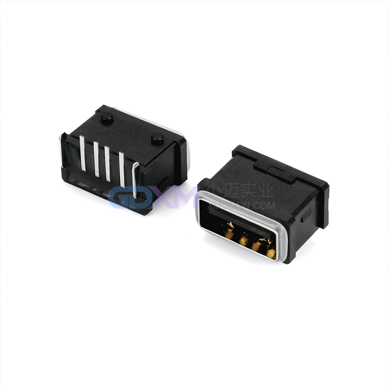 防水USB A母 4PIN 板上型 无外壳 内壳2脚