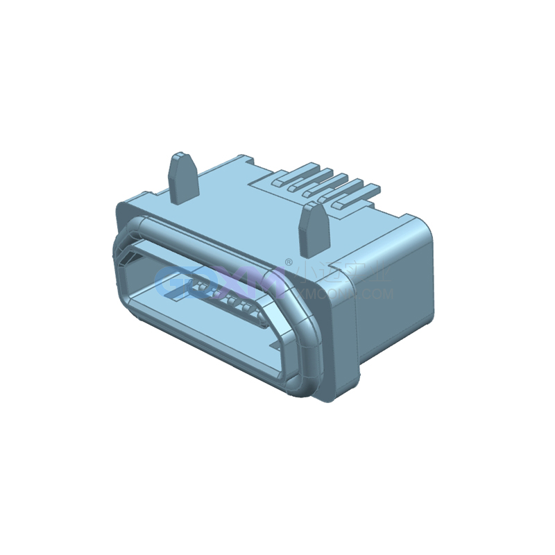 MICRO USB 5PIN正向沉板型 防水款 B款