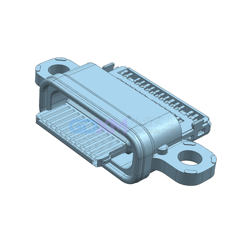 <b>防水TYPE C母座 USB 24PIN 沉板带 螺丝款</b>